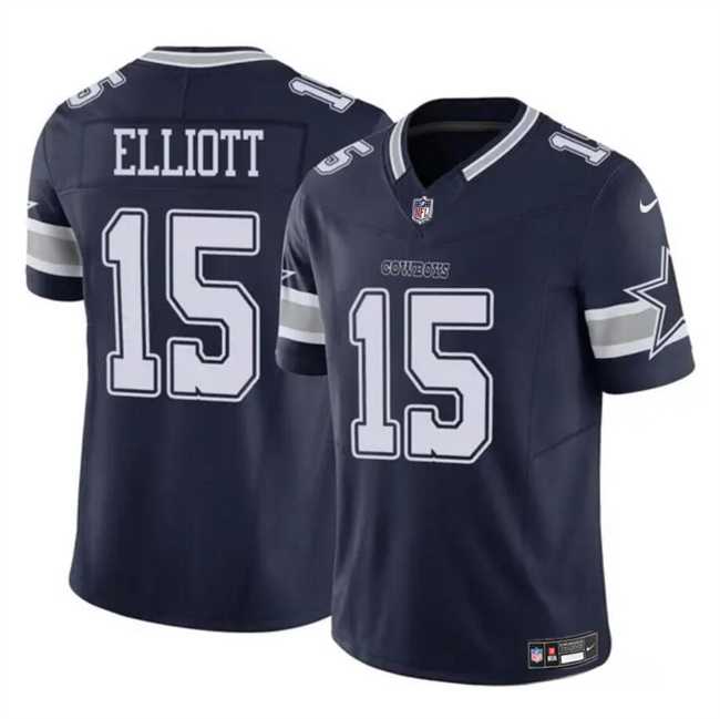 Men & Women & Youth Dallas Cowboys #15 Ezekiel Elliott Navy 2023 F.U.S.E Vapor Untouchable Limited Stitched Jersey->cleveland browns->NFL Jersey